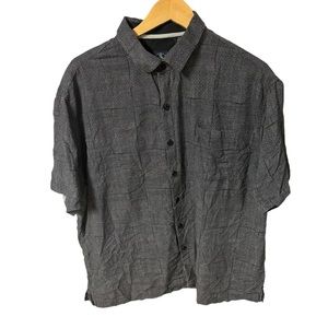 Nat Nast short sleeve button down shirt size‎ XL. Silk/cotton blend